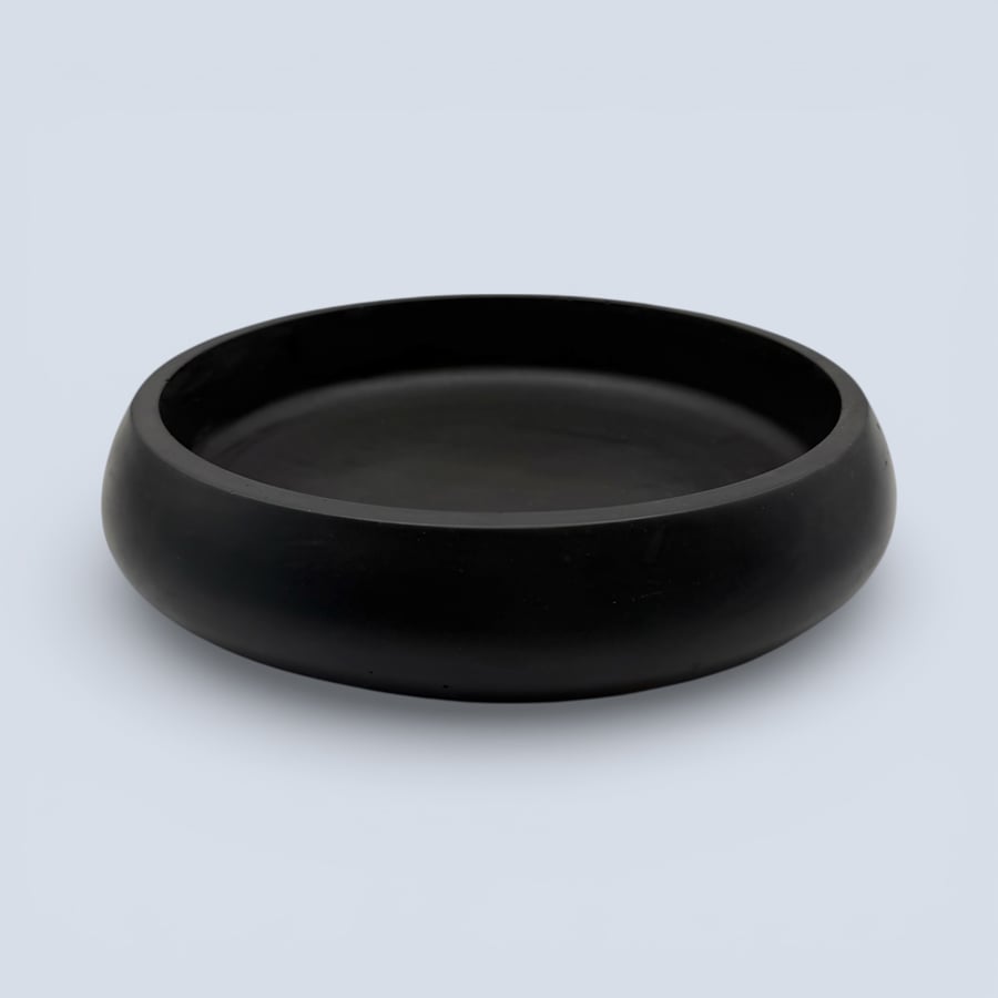 Black Handmade Fruit Bowl or Decorative Bowl for Kitchen Table