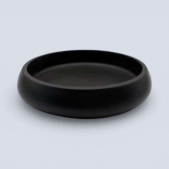 Black Handmade Fruit Bowl or Decorative Bowl for Kitchen Table