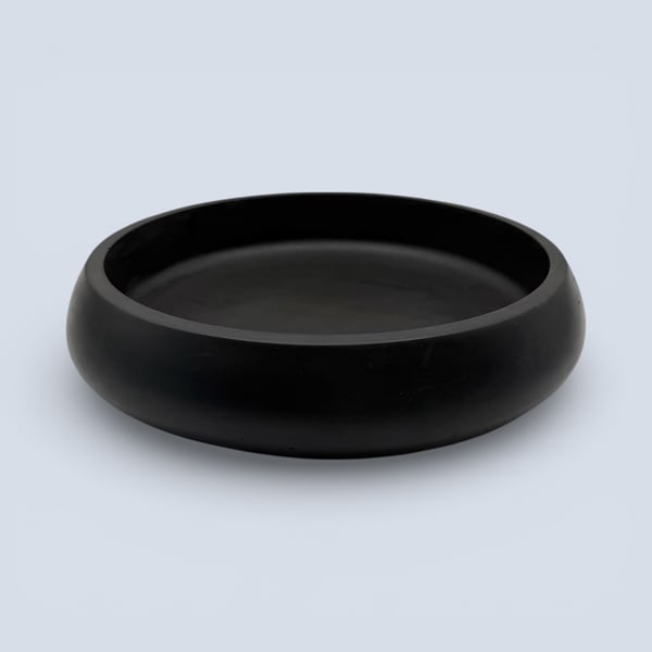 Black Handmade Fruit Bowl or Decorative Bowl for Kitchen Table