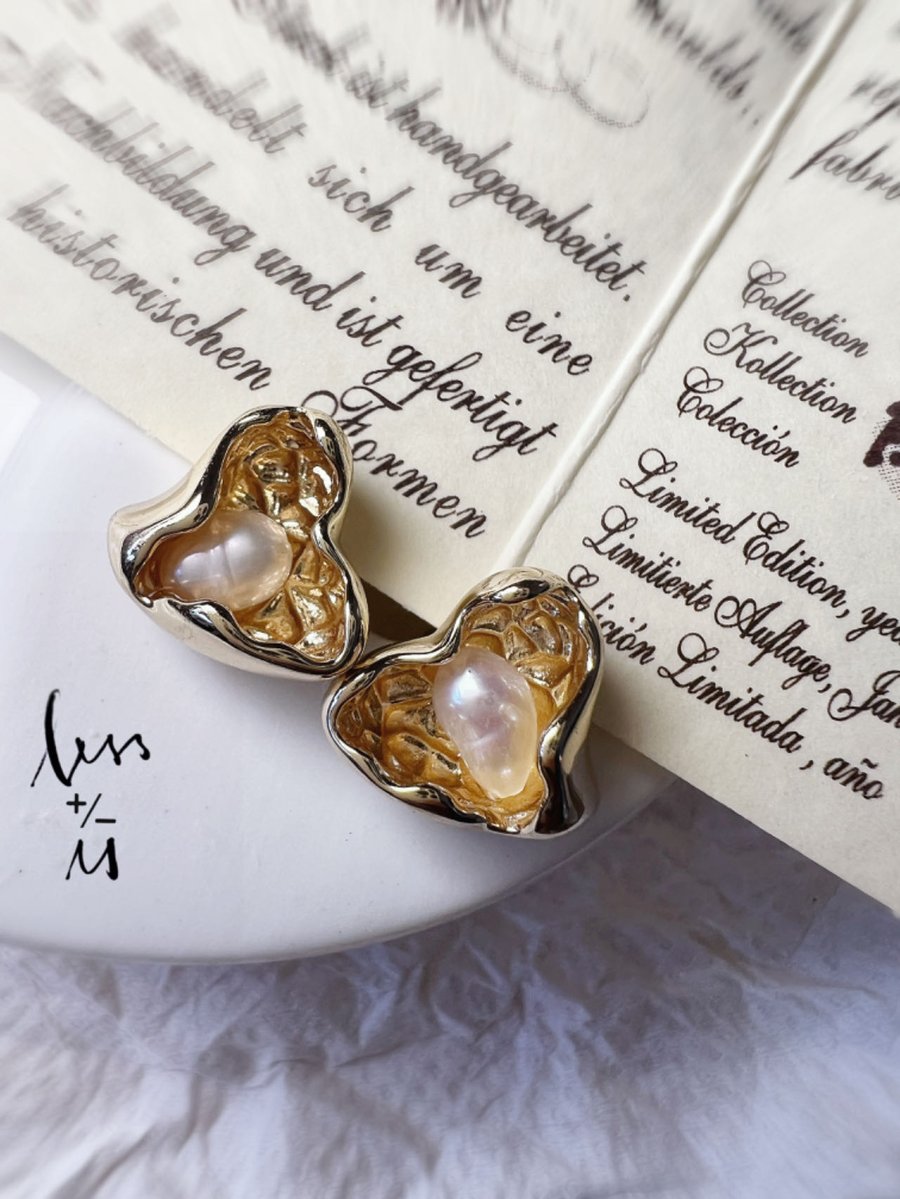 heart-shape shell & pearl