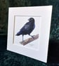 Raven - Original Watercolour Painting - Image 2