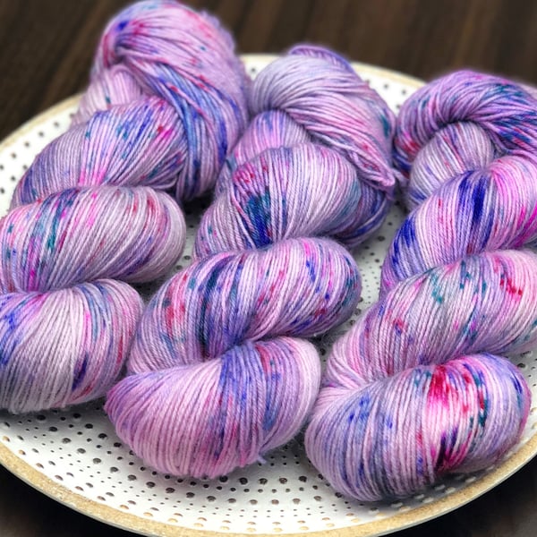 Hand Dyed Yarn: 4ply Merino Nylon - OOAK 