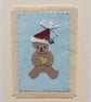 First Christmas! Handstitched miniature with embroidered details, a card to keep - Image 1