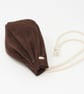 Brown suede drawstring pouch - Image 4