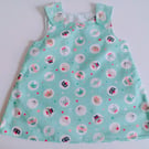Dress, 6-12 months, Summer dress, A line dress, pinafore, animals  
