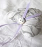 SET OF 3 WILLIAM MORRIS LAVENDER BAGS - HEART SHAPED  - Image 3