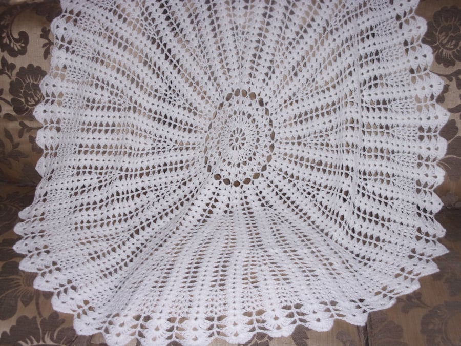 Circular Crocheted Shawl