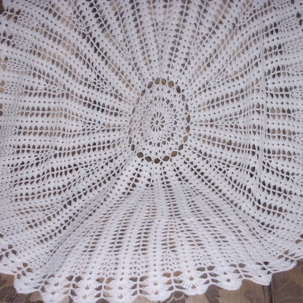 Circular Crocheted Shawl