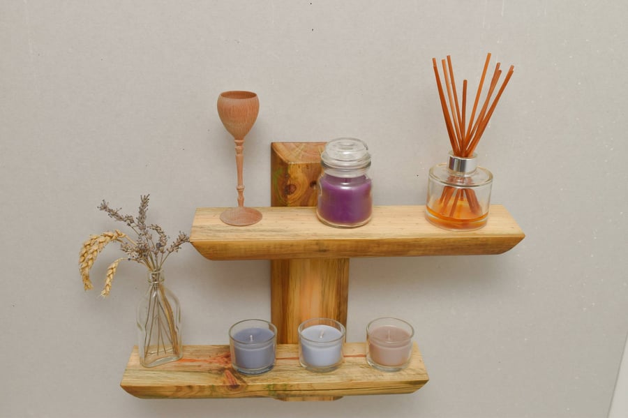 Knick Knack Shelf - Rustic Shelving Unit