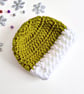 Handmade Green & White Crochet Christmas Baby Set – Newborn - Image 2