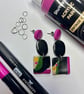 Striking Multicolour Dangle Earrings - Image 2