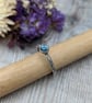 Sterling Silver Topaz 'Starlight' Patterned Stacking Ring - JBJ9009 - Image 1