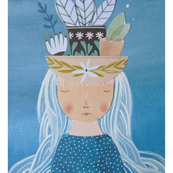 Love plants A5 mounted limited edition print