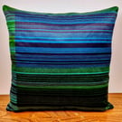 Handmade Heal's David Green "Mediant" cushion cover vintage 1960s fabric