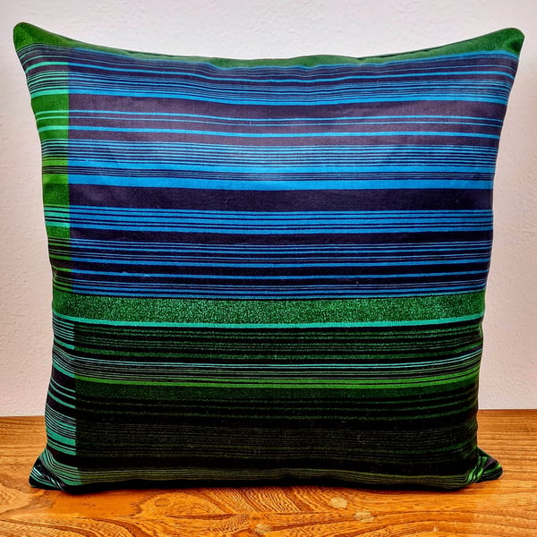 Handmade Heal's David Green "Mediant" cushion cover vintage 1960s fabric