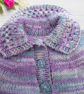 Hand knitted baby smocked cardigan and hat 0 - 6 months   - Image 3
