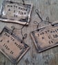 CLEARANCE! rustic ceramic pottery sign- you're weird and I like it - Image 2