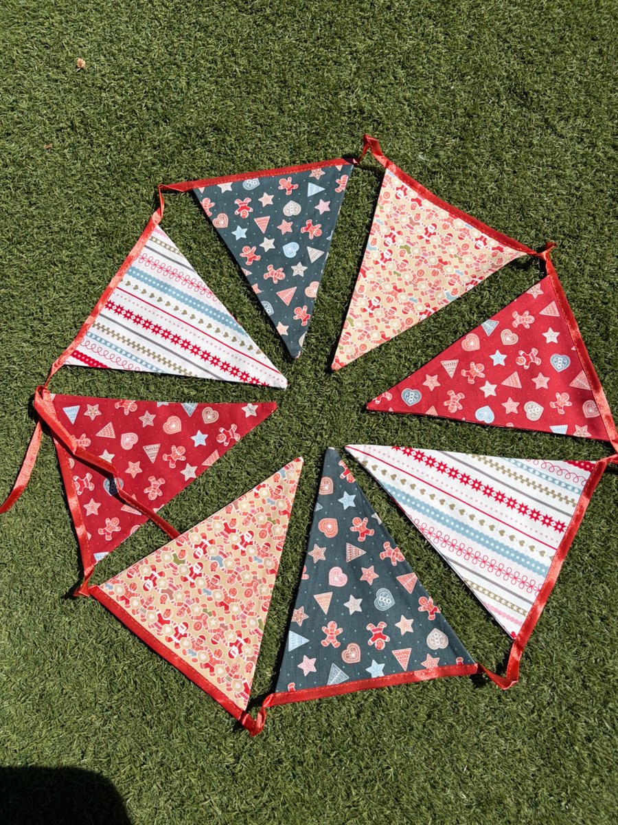Handmade Christmas Bunting 