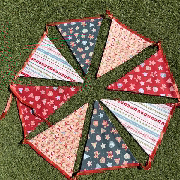 Handmade Christmas Bunting 