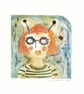 Orange Buzzy Bee - Collagraph Print - Image 2