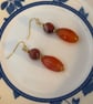 Upcycled gemstone earrings 