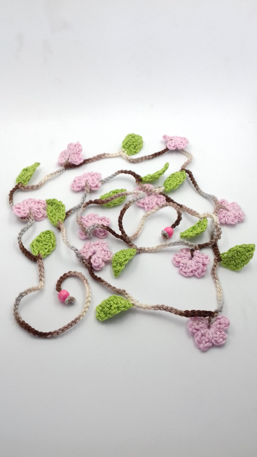  Cherry Blossom  Crochet Garland 