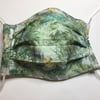 3 Layer Pleated Face Covering Mask With Removable Nose Wire 