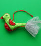 Bird Christmas Decoration, hanging decoration - Holly - Image 3
