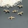 antique bronze plated birds 2pcs