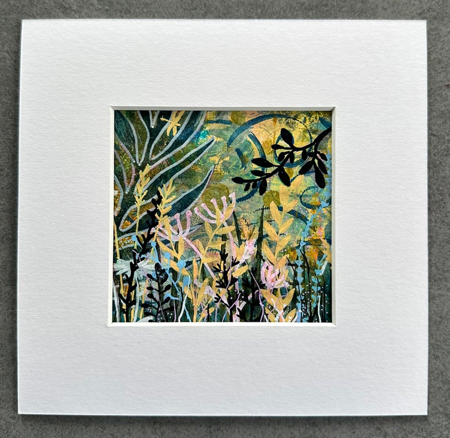 Under the Canopy - Original Mixed Media Botanical Artwork