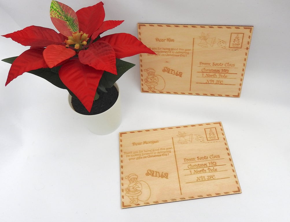 Letter from Santa, Personalised Wood Gift