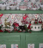 Handcrafted Wooden Christmas Bunting made with Emma Bridgewater Design Xmas Gift