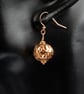 Copper lantern handmade drop earrings , copper jewellery - Image 2