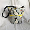 Crossbody Bag, Small Bag, Penguins Bag, Oilcloth Bag, Gift Ideas.