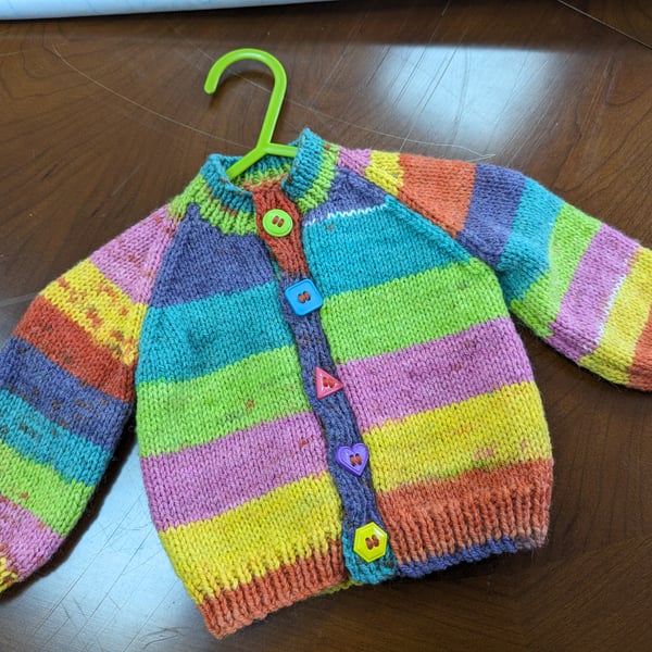 Hand Knitted Baby  cardigan - 16in