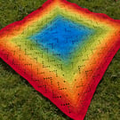 Bright rainbow blanket