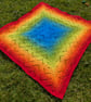 Bright rainbow blanket