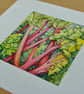 'Rhubarb Rhubarb' - Gardeners greeting card - Image 3