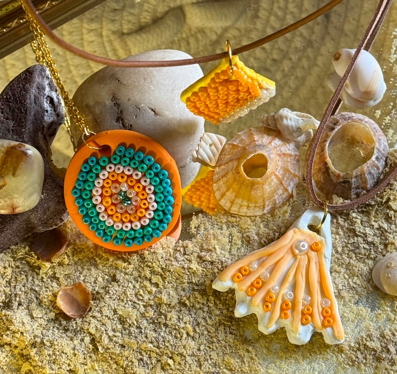 Boho Beach Collection coral shell 