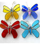 Butterfly Stained Glass Suncatcher Red - Image 7