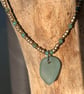 Delicate Seaglass necklace in coastal colours Ref R19 - Image 4