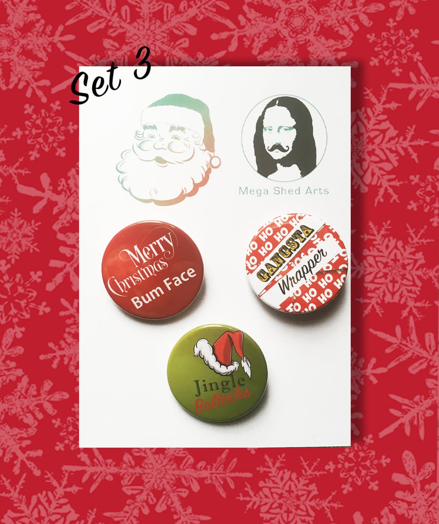 funny Christmas Badges,  Stocking Filler Cool Gift Badges. Maths Badges, Sc