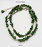 Designer Russian Diopside Nugget Necklace Silver Plate - Image 8