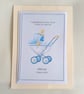 Personalised Baby Boy Keepsake, New Boy Gift, Personalised Nursery Keepsake - Image 2