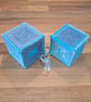 Blue and white cubes, window decoration with sucker-cup attachment - Image 2