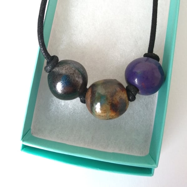 Ceramic Bead Necklace   5 of 8