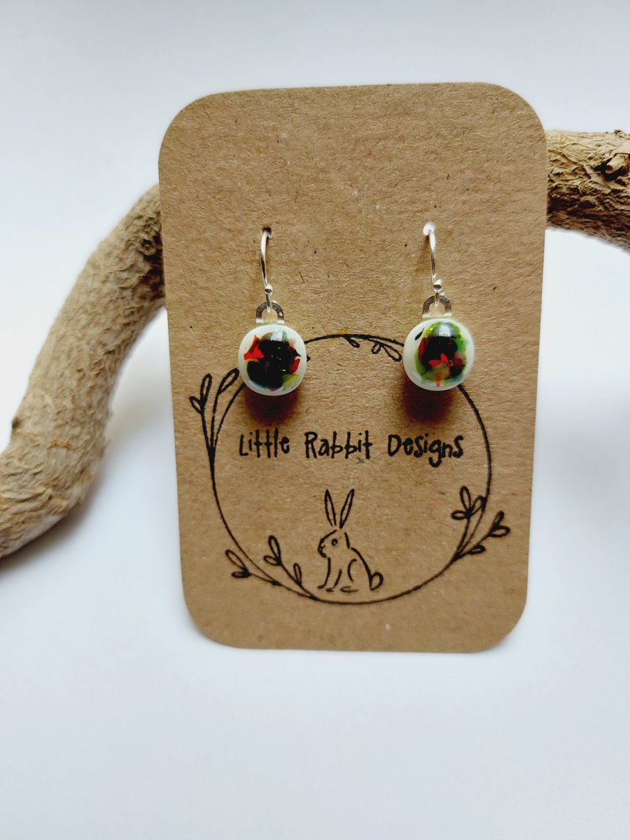 Fused Glass Earrings 
