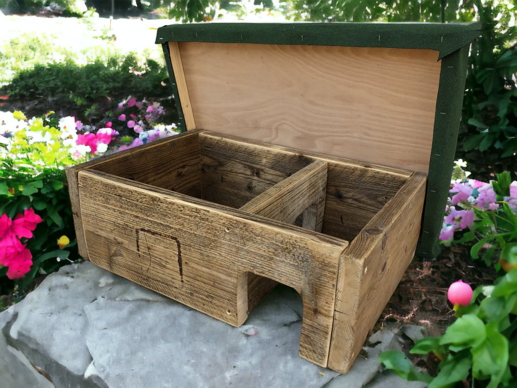 Eco-Friendly Hedgehog House Wildlife Shelter Reclaimed Wood THE WEMBLEY