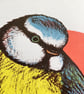 Blue Tit, 4-colour screen print - Image 4