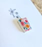 Greetings Cards - A6 White Linen Note Card & Envelope - Flowers - Image 2